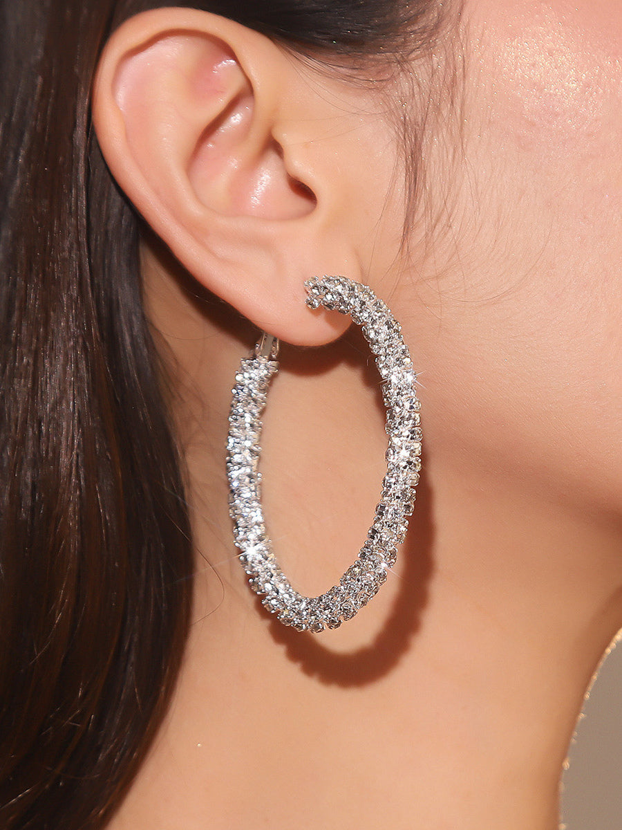 gold embellished earrings — view 5