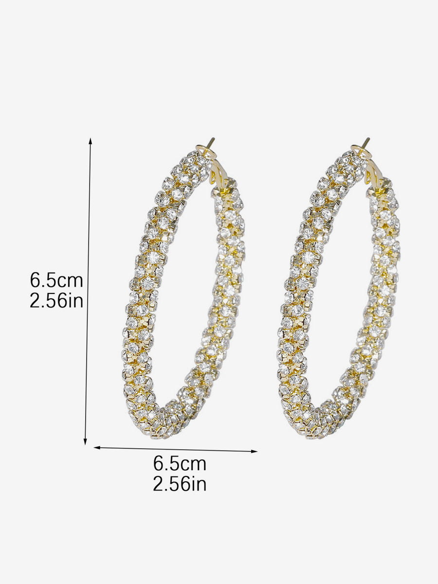 gold embellished earrings — view 2