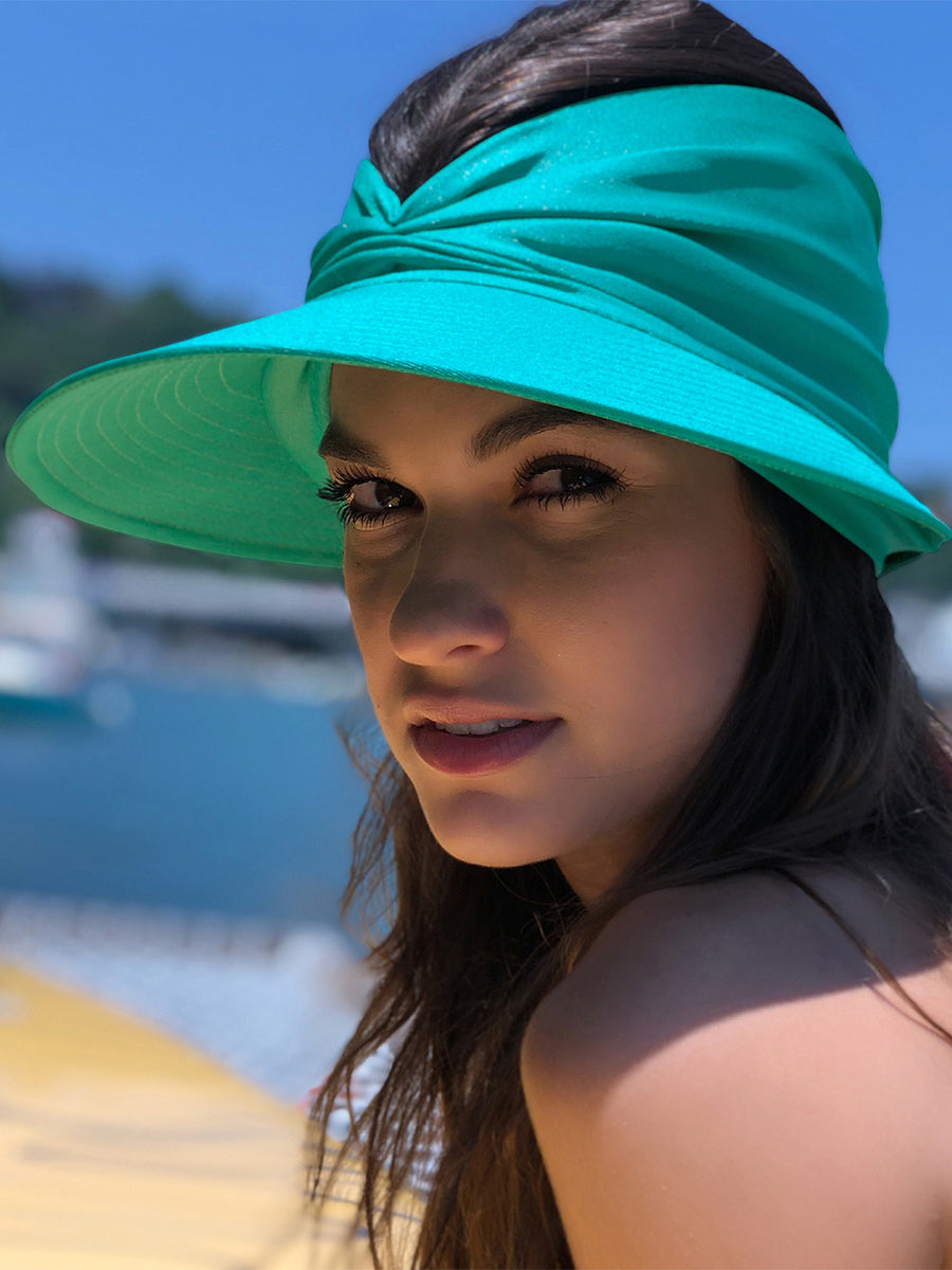 grass green stretch panel hat — view 11