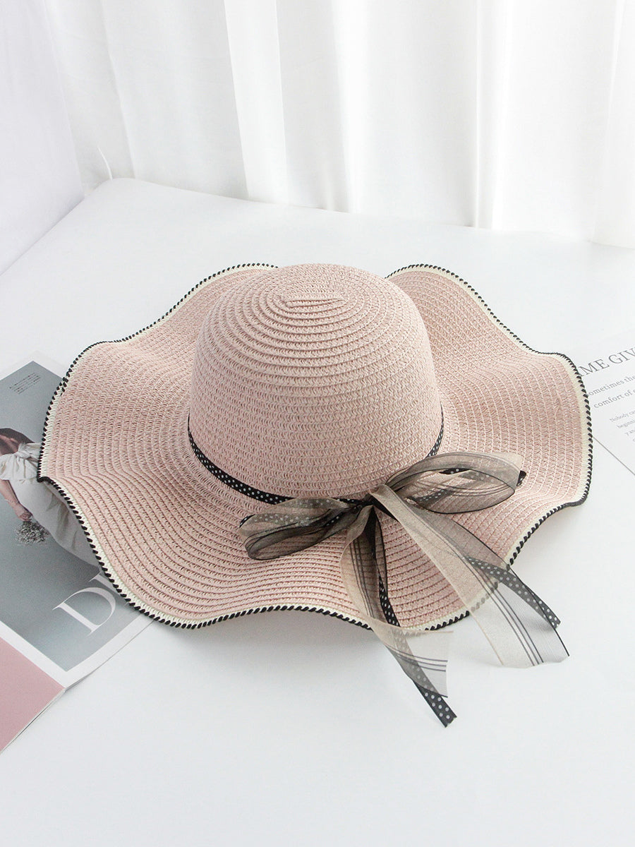ivory bow detail hat — view 1