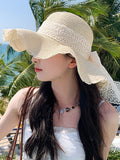 Ivory Lace Bow Detail Hat — view 1