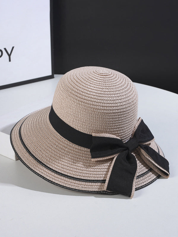 navy bow detail hat — view 4