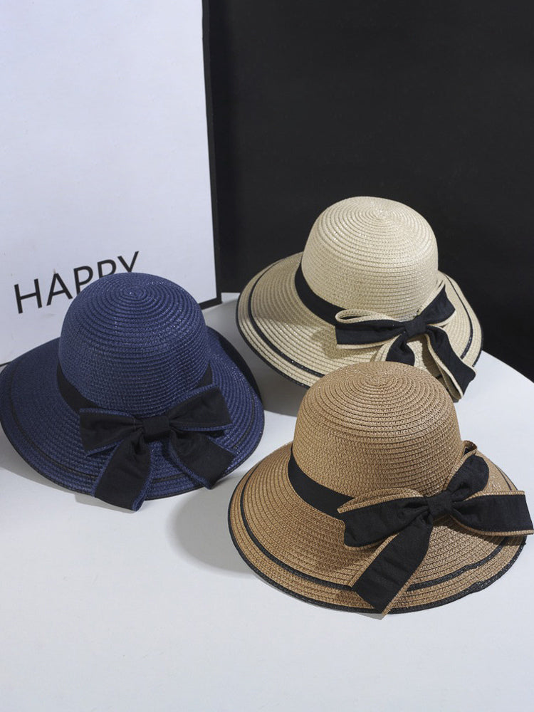 navy bow detail hat — view 9