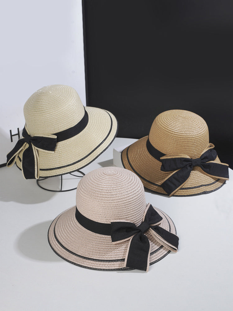 navy bow detail hat — view 8
