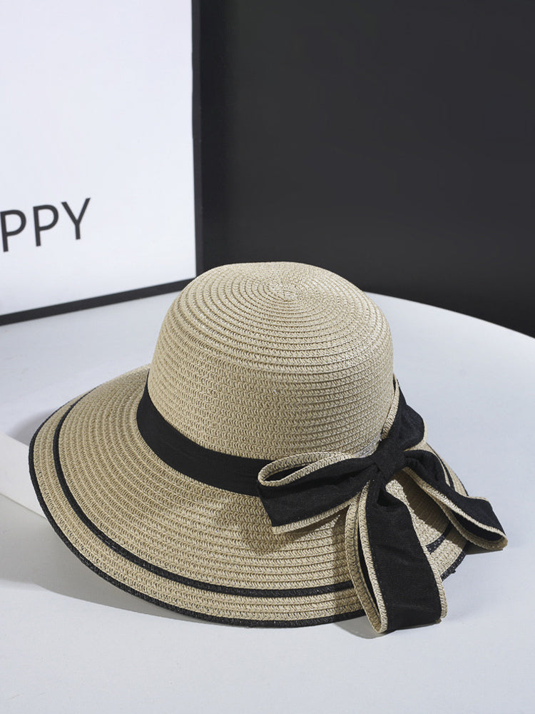 navy bow detail hat — view 5