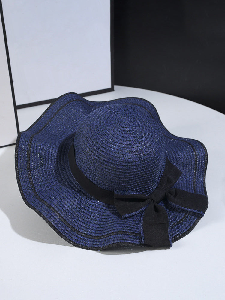 navy bow detail hat — view 4