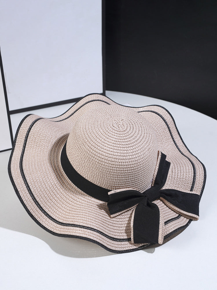 navy bow detail hat — view 2