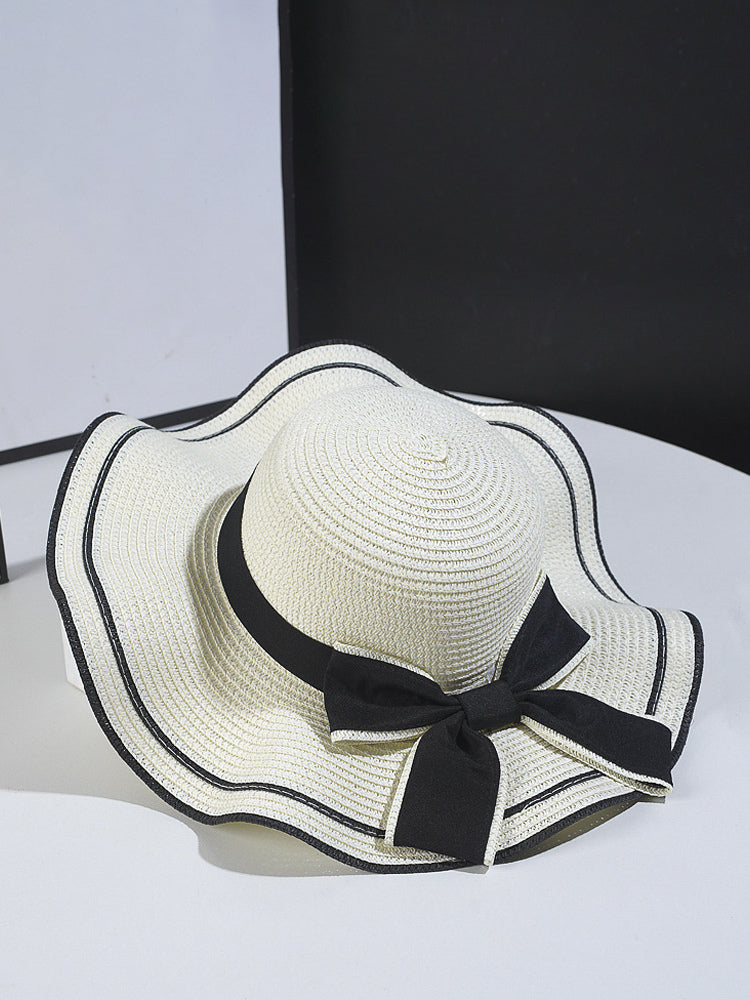 navy bow detail hat — view 6