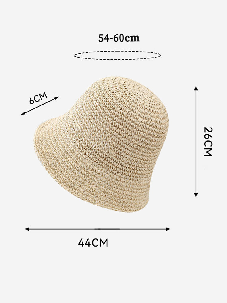 brown woven hat — view 2