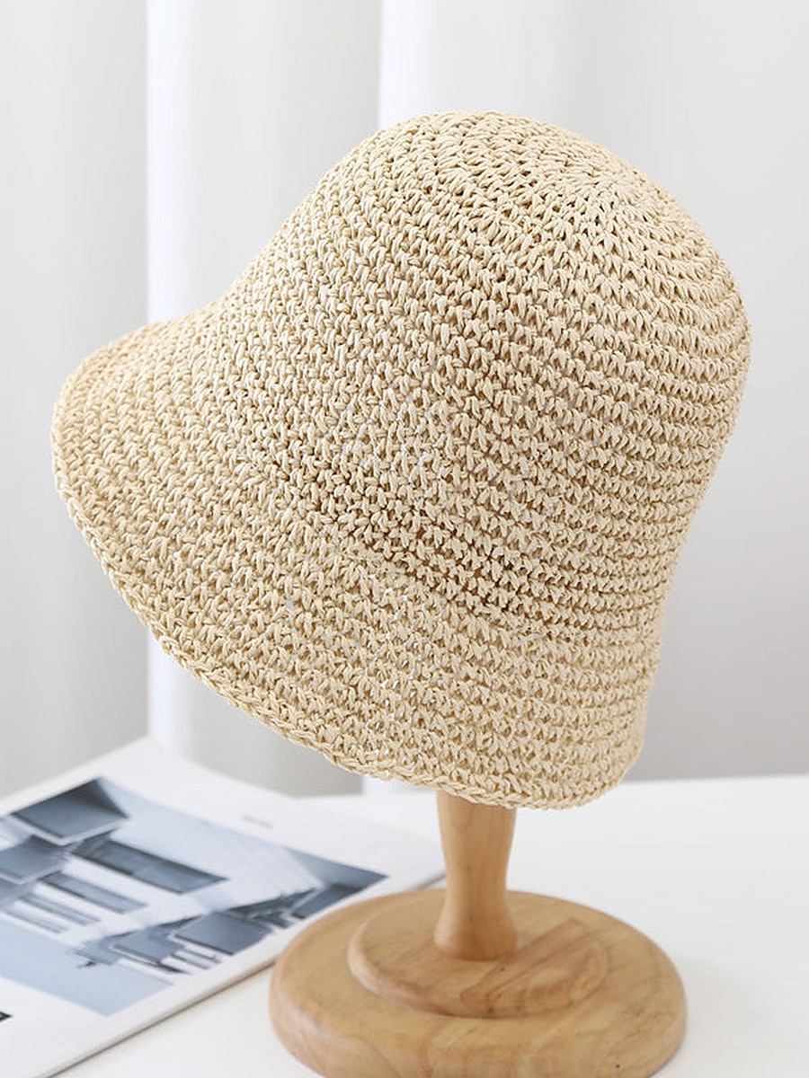 Brown Woven Hat — view 1