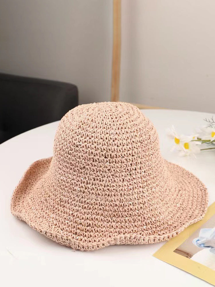 ivory woven hat — view 9