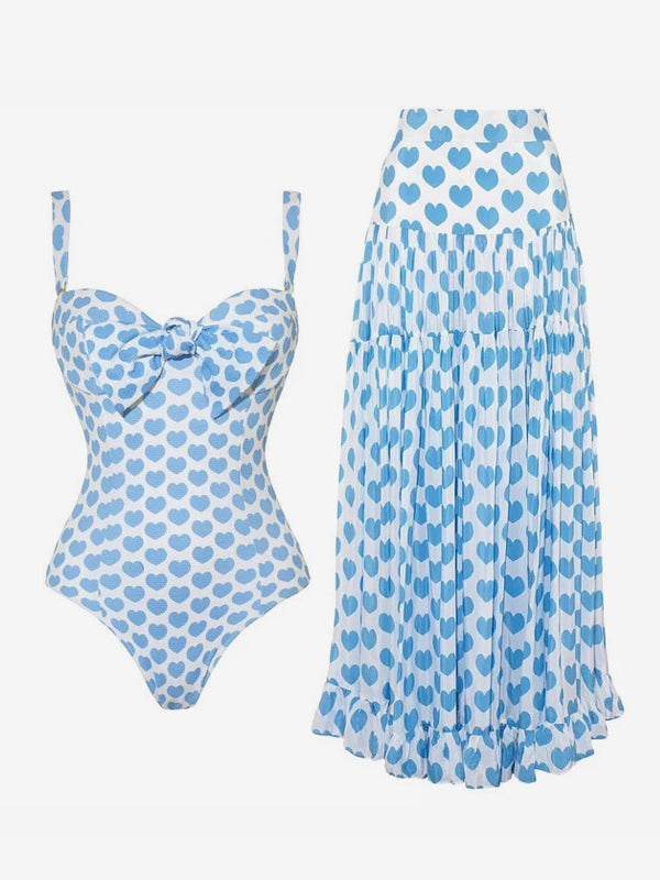 sky blue maxi two piece set — view 6