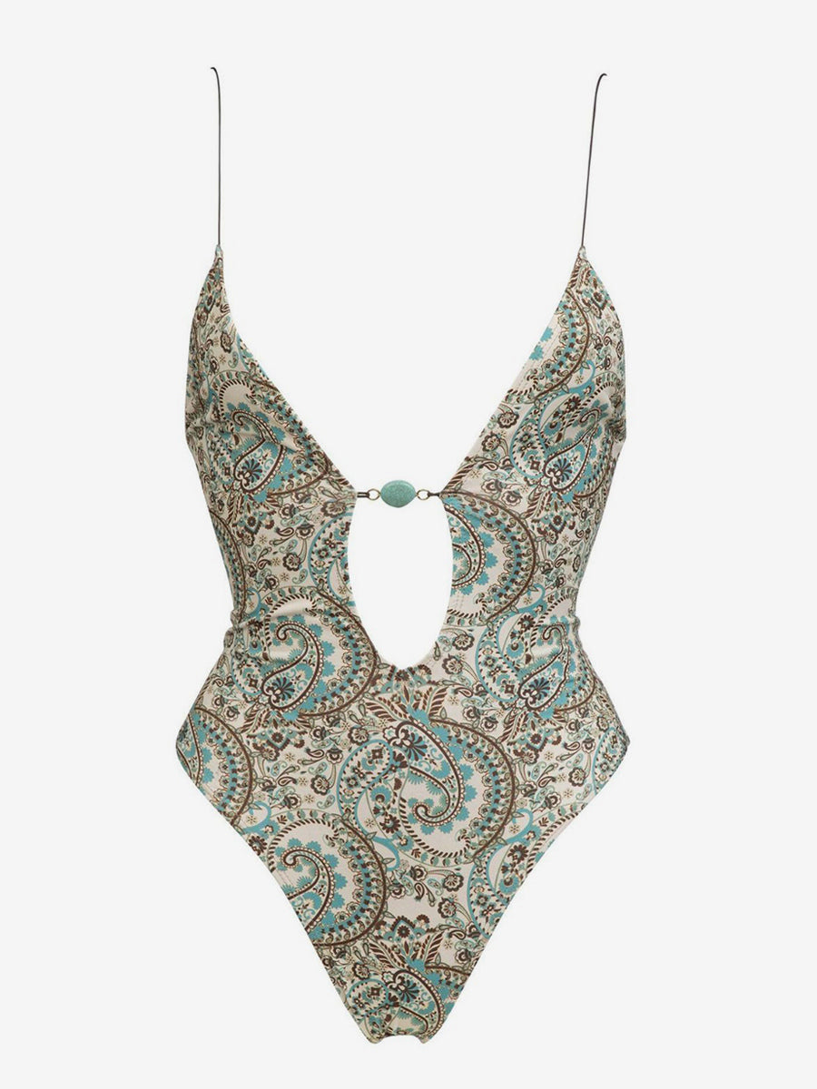 sky blue swimsuit — view 4