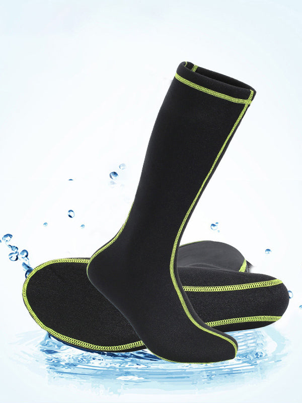 black longline socks — view 2