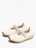 Ivory Round-Toe Slip-On Trainers — view 1