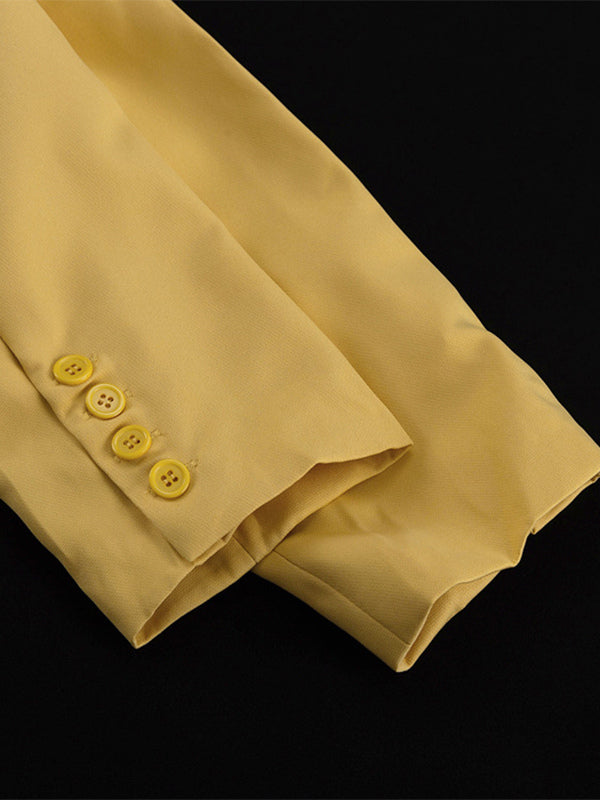 yellow relaxed two piece set — view 12