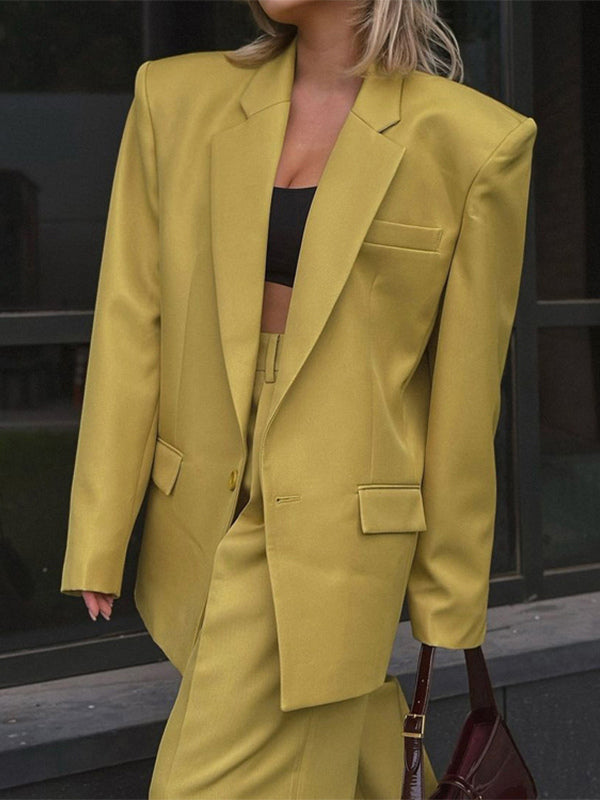 Yellow Relaxed Two-Piece Set — view 4