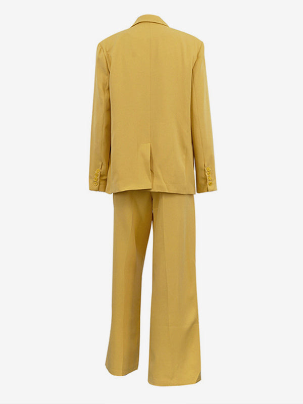yellow relaxed two piece set — view 9