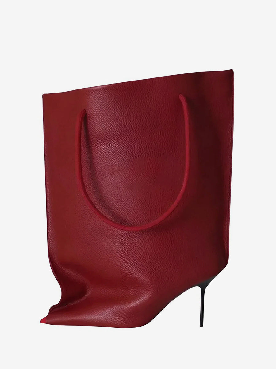 brown pointed toe ankle boots — view 11