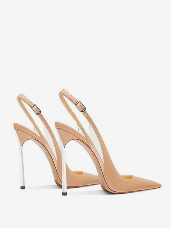 Apricot Pointed-Toe Slingback Court Shoes — view 4