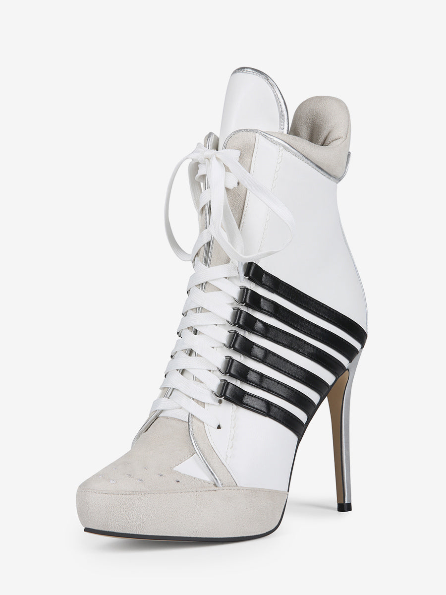 Black Pointed-Toe Ankle Boots — view 1
