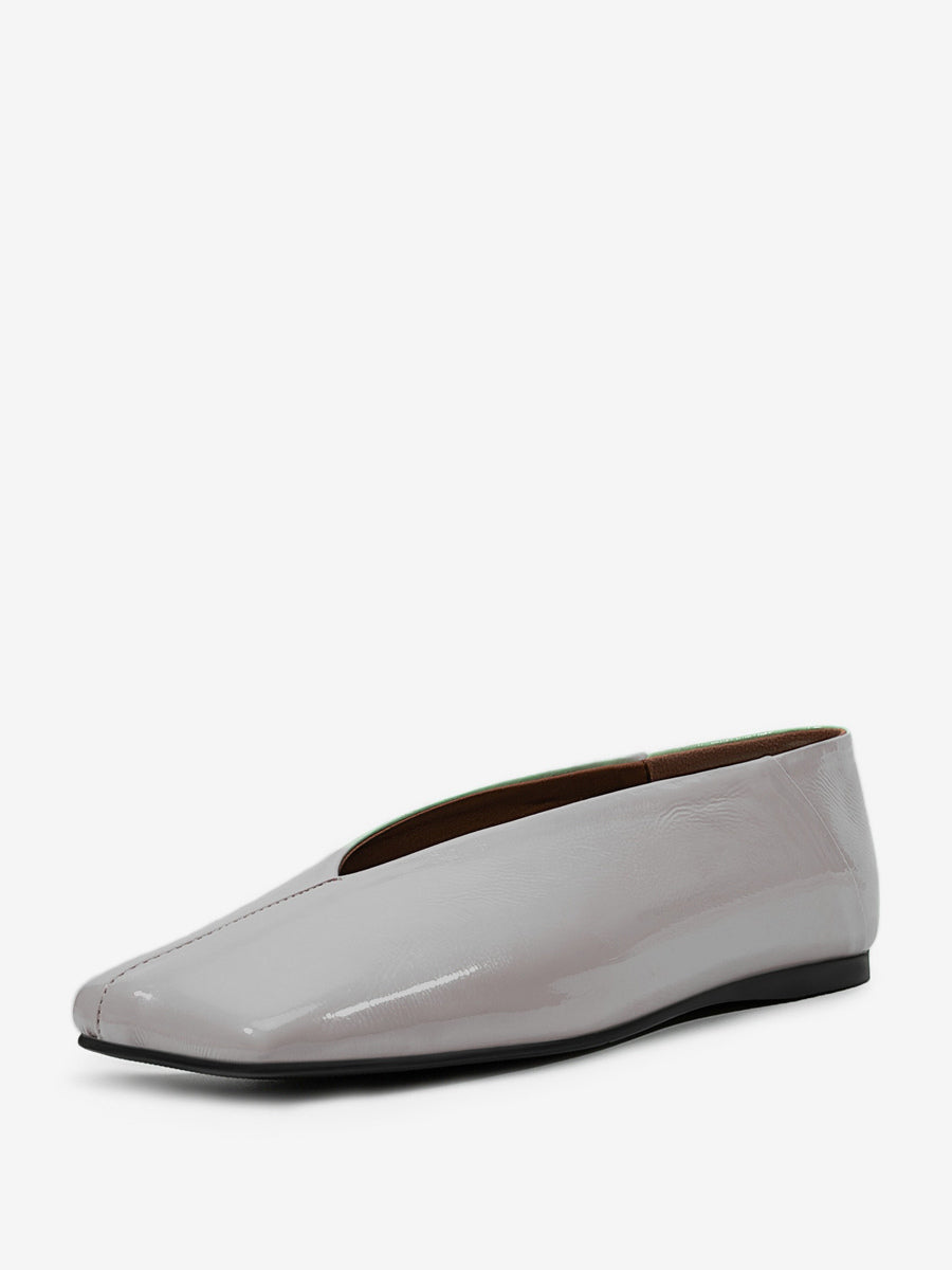 Green Square-Toe Slip-On Ballet Flats — view 19