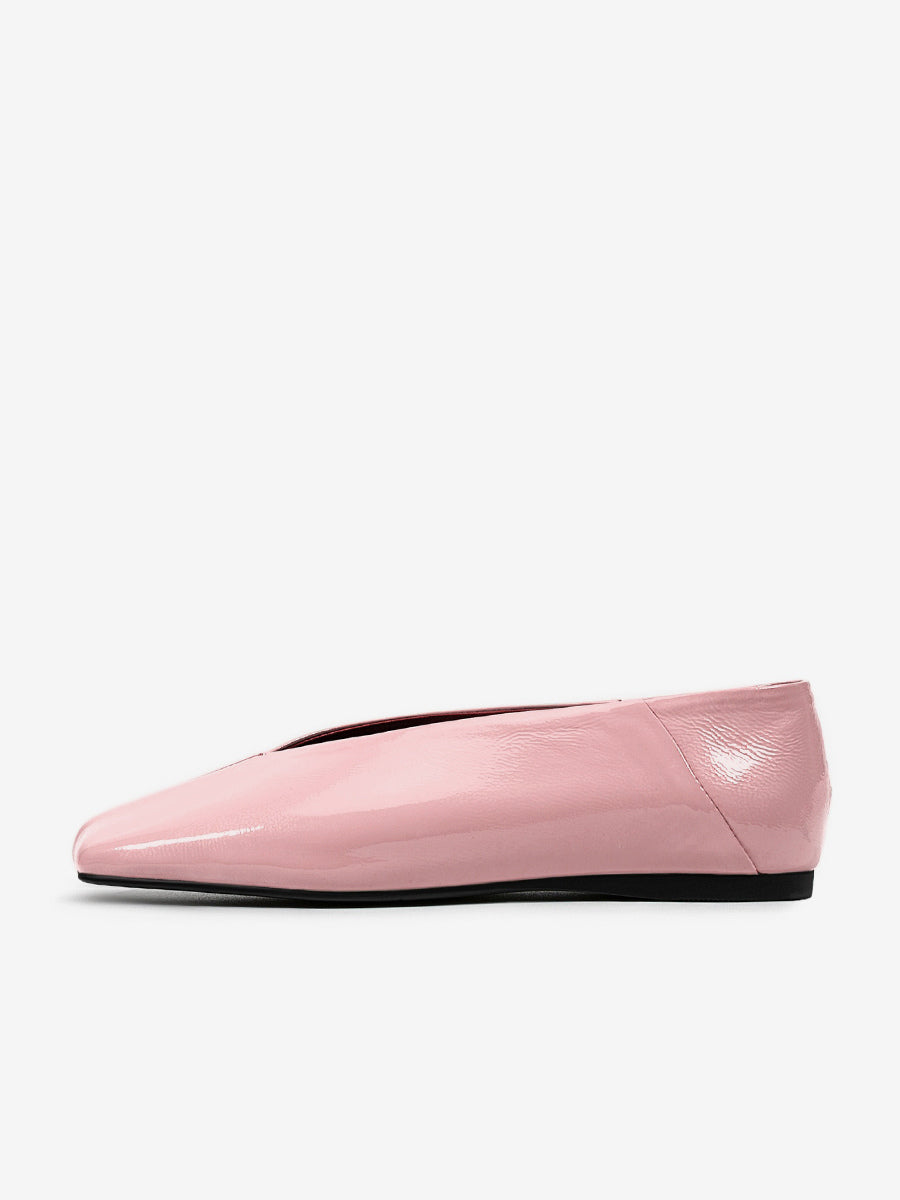 Green Square-Toe Slip-On Ballet Flats — view 15
