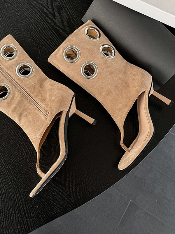 apricot buckle boots — view 10
