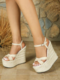 Apricot Platform Wedge Sandals — view 3