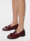 Burgundy Round-Toe Slip-On Loafers — view 4