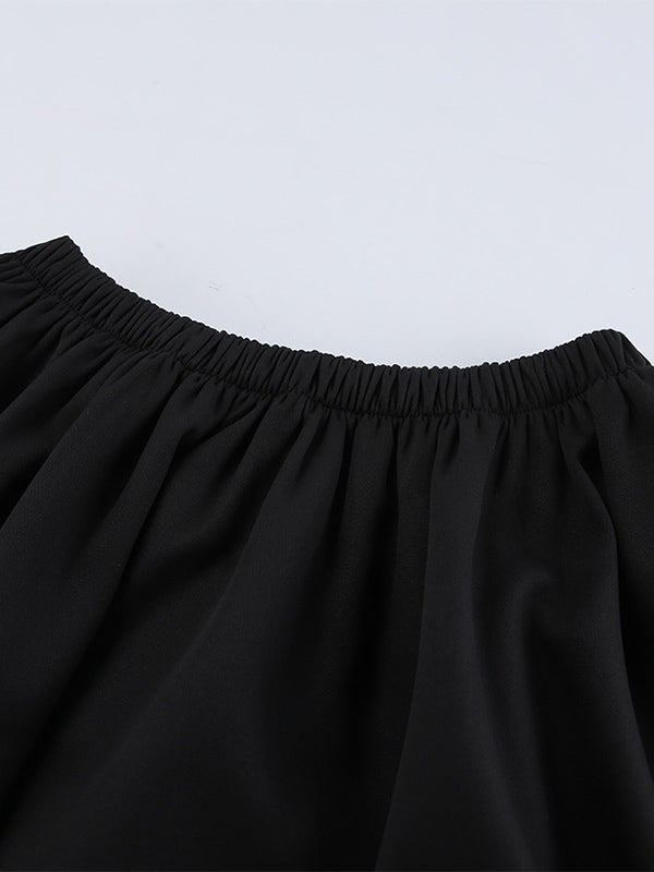 black collared fitted two piece set — view 10