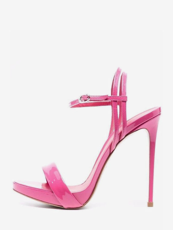 gold open toe metallic sandals — view 12