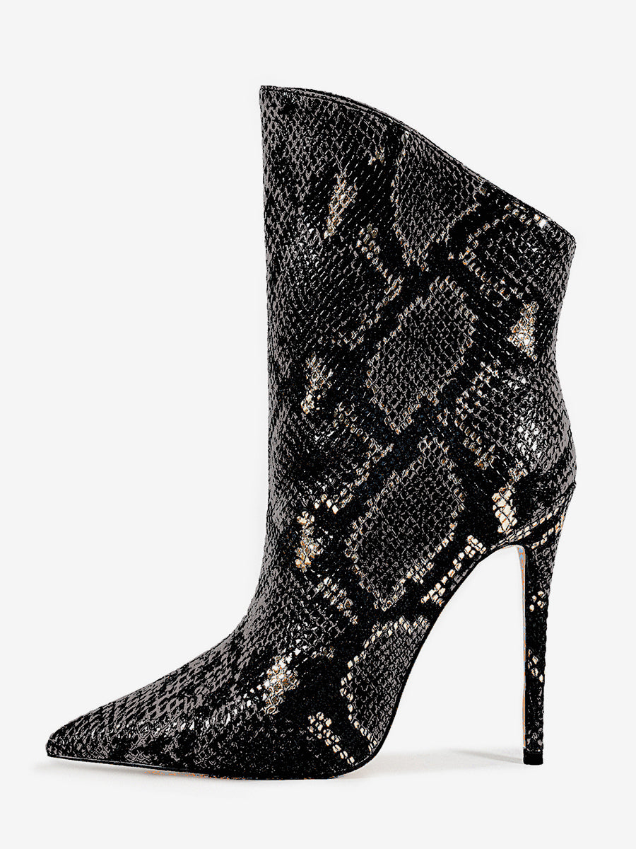 green pointed toe ankle boots — view 6