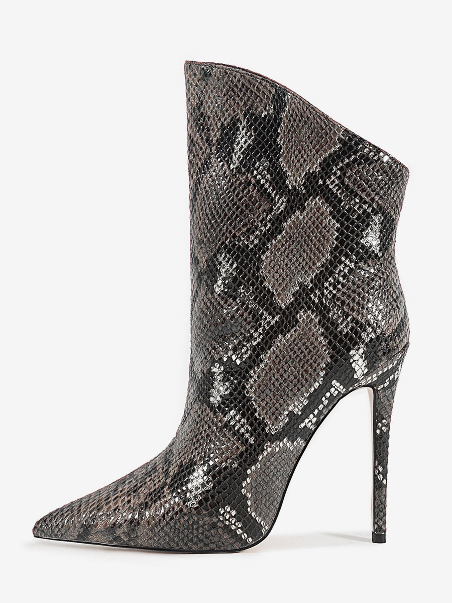 green pointed toe ankle boots — view 7