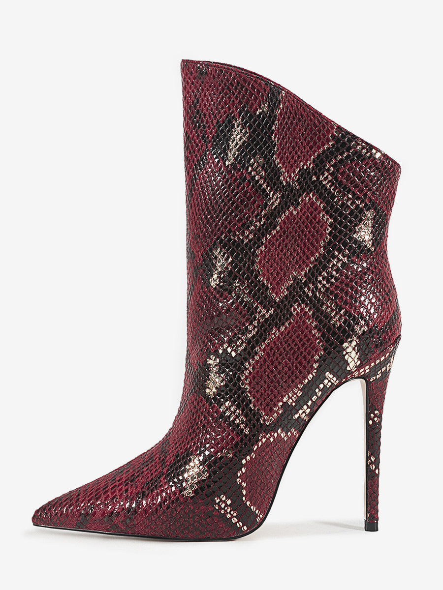 green pointed toe ankle boots — view 8