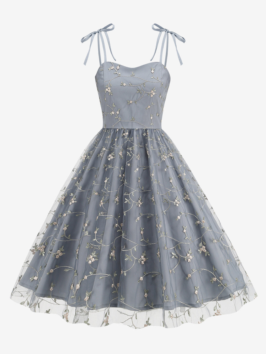 Apricot Floral Sheer Midi Dress — view 15