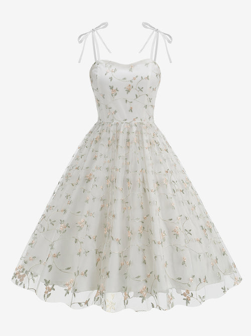 Apricot Floral Sheer Midi Dress — view 2