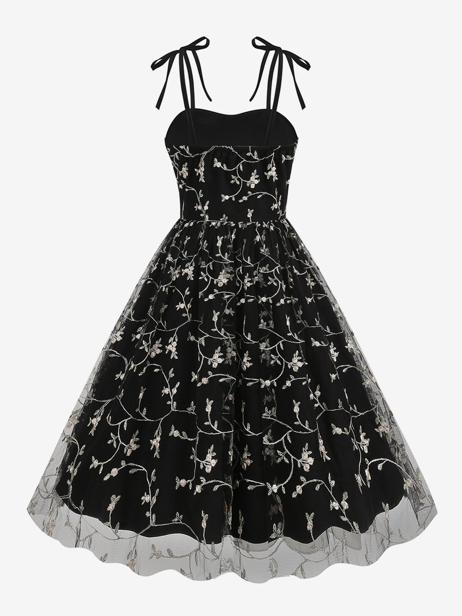 Apricot Floral Sheer Midi Dress — view 19