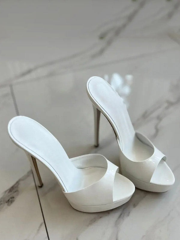 Apricot Open-Toe Platform Sandals — view 6
