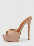 Apricot Open-Toe Platform Sandals — view 2