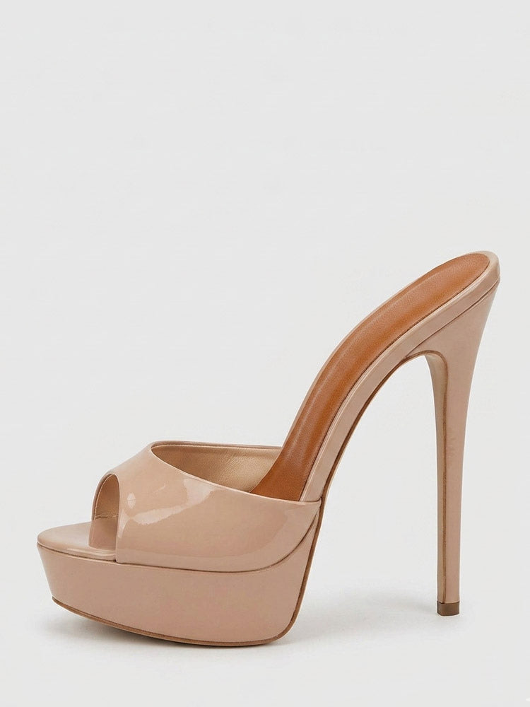 Apricot Open-Toe Platform Sandals — view 2