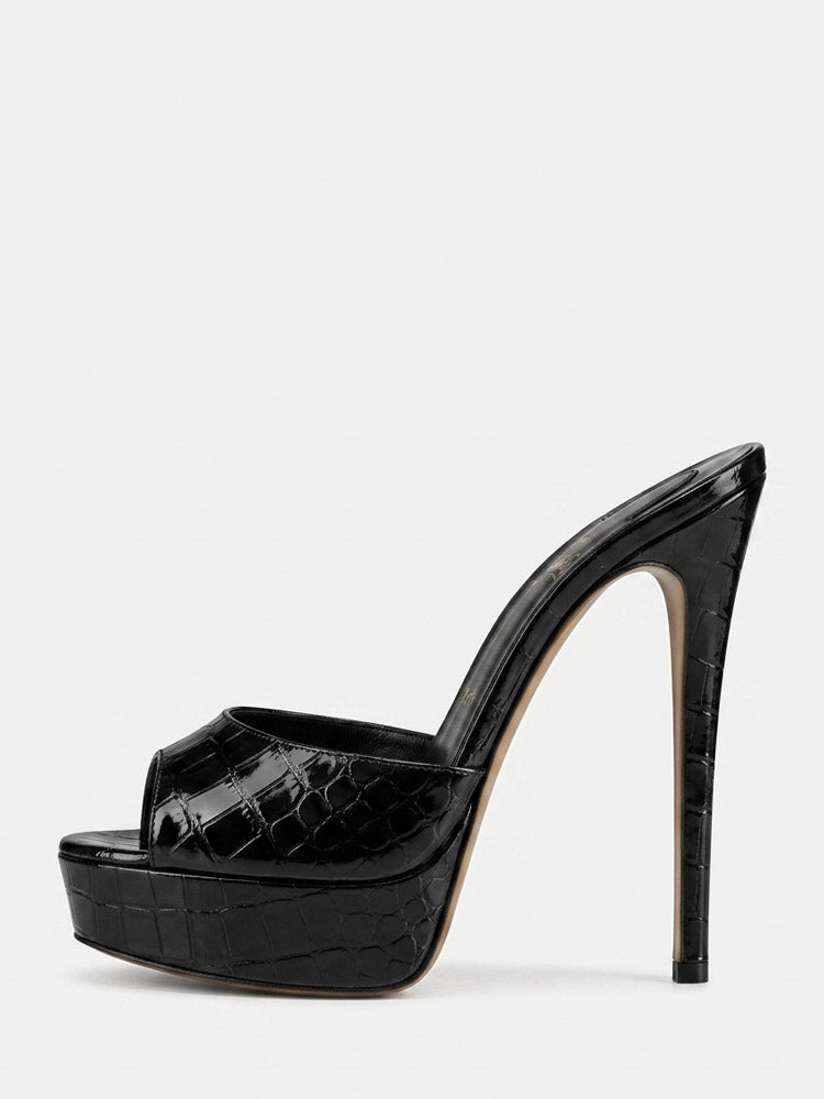 Apricot Open-Toe Platform Sandals — view 3