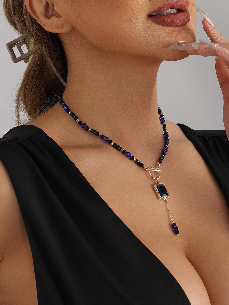 blue necklace — view 1