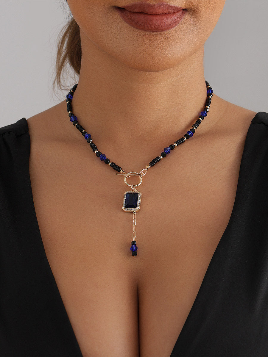 blue necklace — view 3