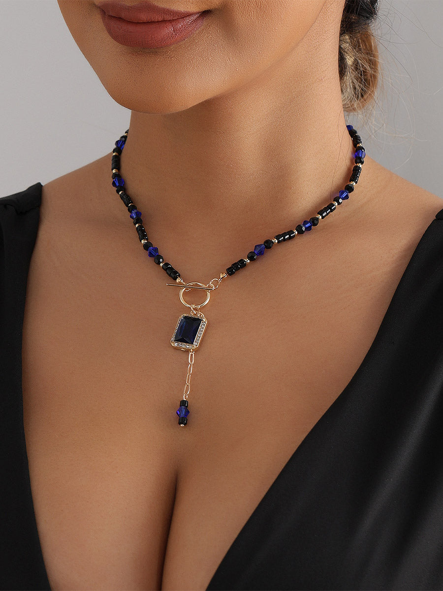 blue necklace — view 4