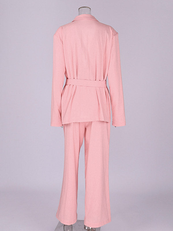 Pink Long-Sleeve Two-Piece Set — view 7