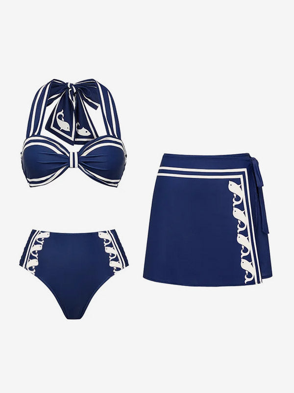 Blue Lace-Up Beach Cover-Up — view 6