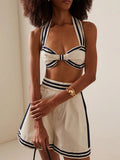 White Lace-Up Beach Cover-Up — view 1