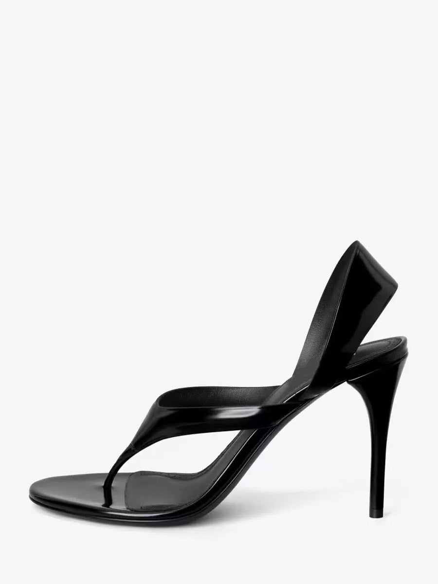 Gold Stiletto Sandals — view 1