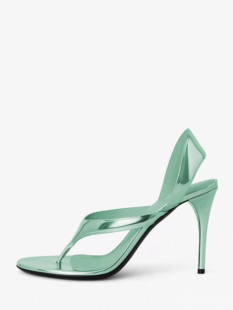 Gold Stiletto Sandals — view 4